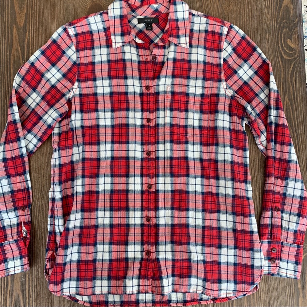 J. Crew plaid button down